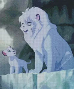 Kimba The White Lion Diamond Painting