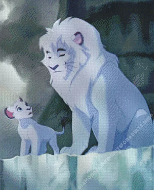 Kimba The White Lion Diamond Painting