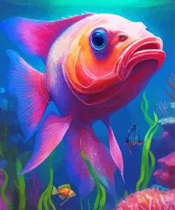 Pink Fish Diamond Painting