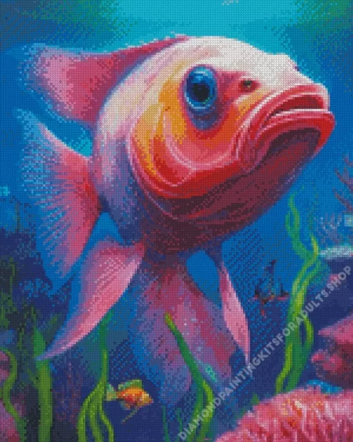 Pink Fish Diamond Painting