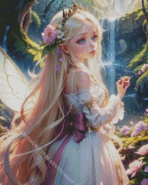 Anime Blond Fairy Diamond Painting