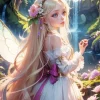 Anime Blond Fairy Diamond Painting