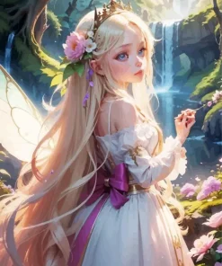 Anime Blond Fairy Diamond Painting