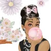 Audrey Blowing Bubble Gum Diamond Painting