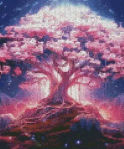 Cherry Blossom Tree Art Diamond Painting