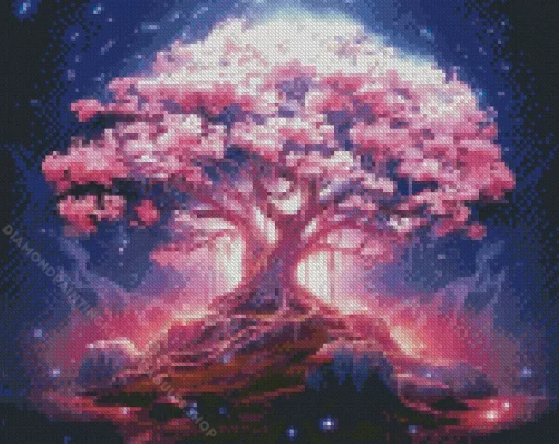 Cherry Blossom Tree Art Diamond Painting