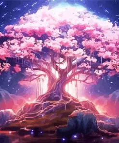 Cherry Blossom Tree Art Diamond Painting