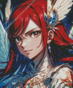 Erza Scarlet Anime Diamond Painting