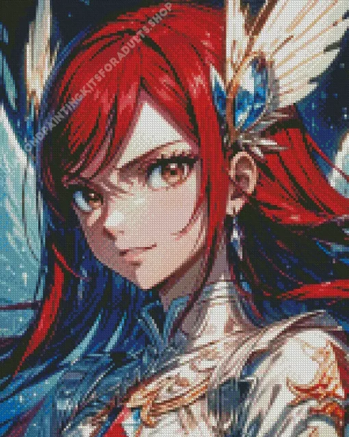 Erza Scarlet Anime Diamond Painting