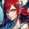 Erza Scarlet Anime Diamond Painting