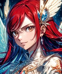 Erza Scarlet Anime Diamond Painting