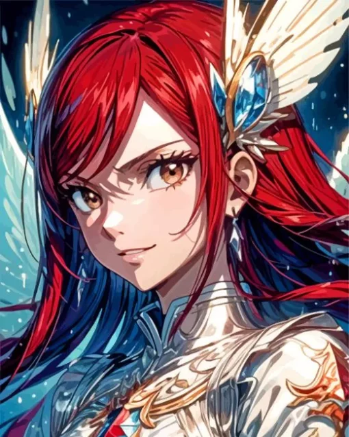 Erza Scarlet Anime Diamond Painting