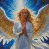 Female Blonde Angel Diamond Painting