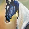 Horse With Blond Hair Art Diamond Painting