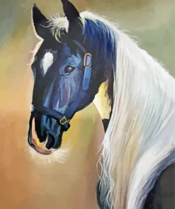 Horse With Blond Hair Art Diamond Painting