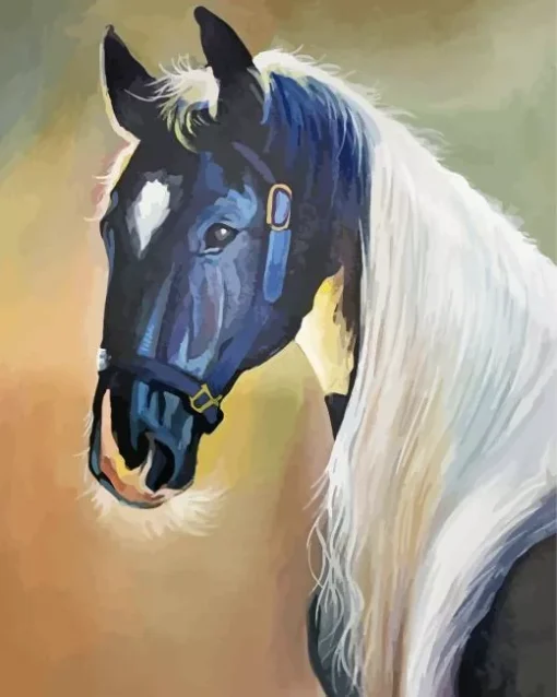 Horse With Blond Hair Art Diamond Painting