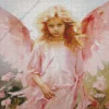 Pink Blonde Angel Girl Diamond Painting