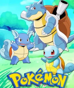 Pokemon Blastoise And Squirtle Diamond Painting