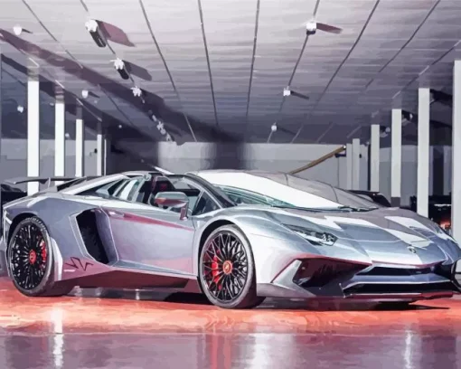 Aesthetic Fancy Lambo Diamond Painting