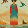 Aesthetic Frida And The Birds Diamond Painting