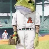 Aesthetic Frog Playing Baseball Diamond Painting