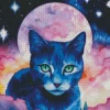 Aesthetic Galaxy Cat Diamond Painting