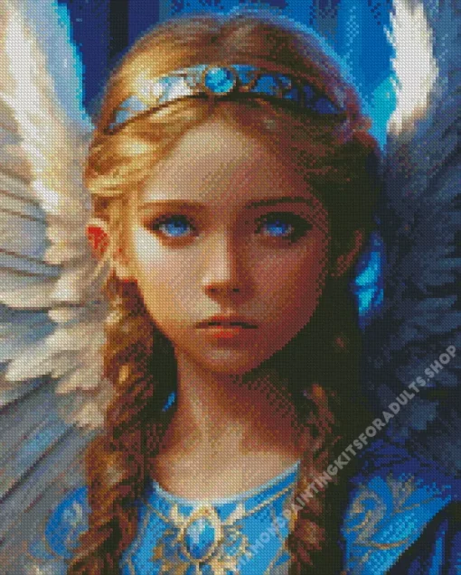 Aesthetic Girl Angel Diamond Painting