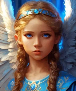 Aesthetic Girl Angel Diamond Painting