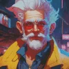 Badass Old Man Diamond Painting