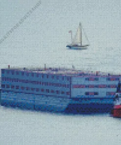 Barge Ship Diamond Painting