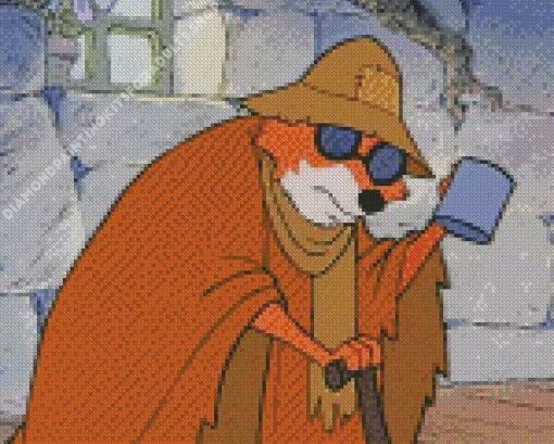 Blind Fox Robin Hood Diamond Painting