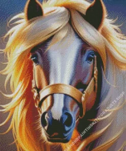 Blond Hair Horse Diamond Painting