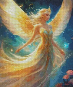 Blonde Angel Diamond Painting