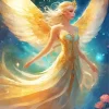 Blonde Angel Diamond Painting