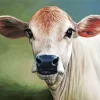 Blonde Cow Art Diamond Painting