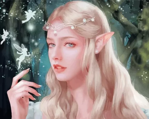 Blonde Elf Diamond Painting