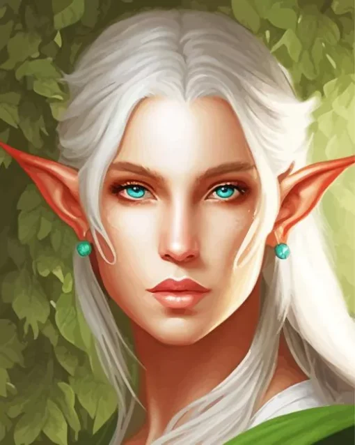 Blonde Female Elf Diamond Painting