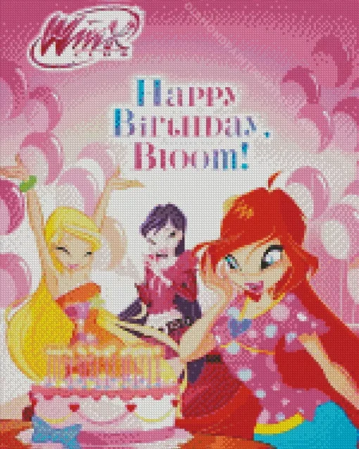 Bloom Winx Birthday Diamond Painting