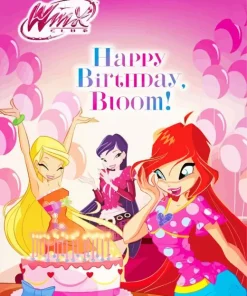 Bloom Winx Birthday Diamond Painting