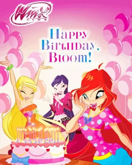 Bloom Winx Birthday Diamond Painting