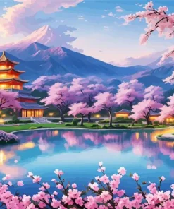 Blossom Landscape Diamond Painting