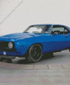 Blue 1969 Camaro Diamond Painting