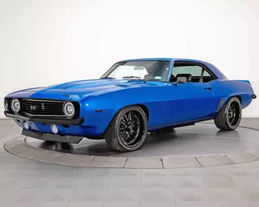 Blue 1969 Camaro Diamond Painting