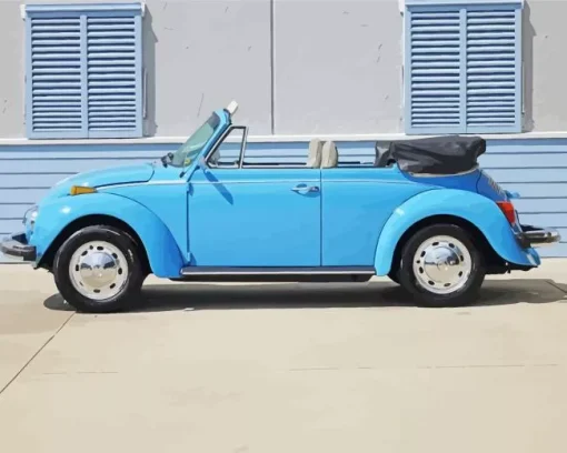 Blue Beetle Convertible Diamond Painting