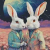 Classy Fantasy Bunnies Diamond Painting