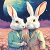 Classy Fantasy Bunnies Diamond Painting