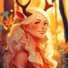 Cute Fantasy Antler Diamond Painting