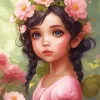 Cute Fantasy Little Girl Art Diamond Painting