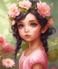 Cute Fantasy Little Girl Art Diamond Painting