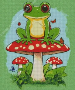 Cute Frog Art Diamond Painting